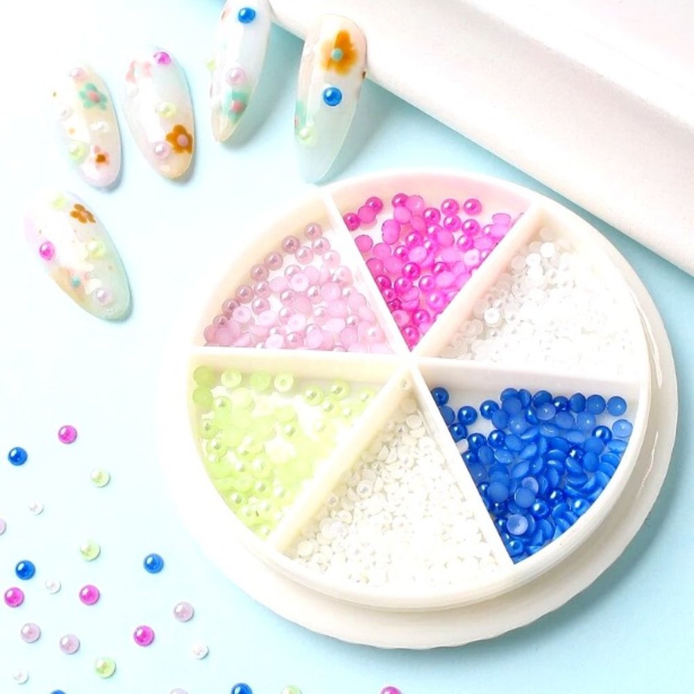 NIB Faux Pearl Nail Art Decoration